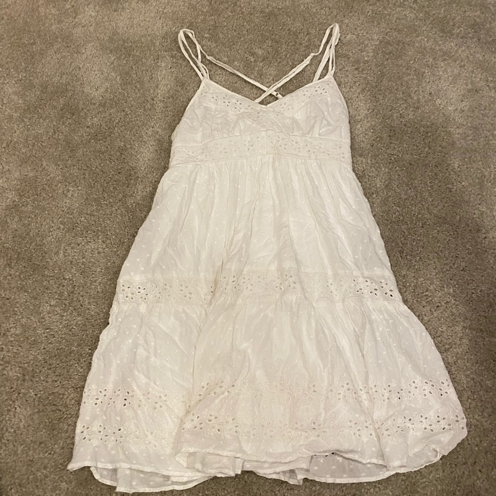 American Eagle baby doll white dress, size small